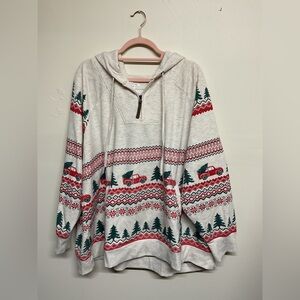Maurices Cream Zip-Up Hoodie